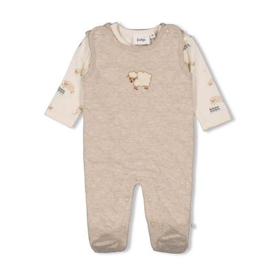 Feetje 2-dlg Boxpak - Sleepy Sheepy Taupe melange