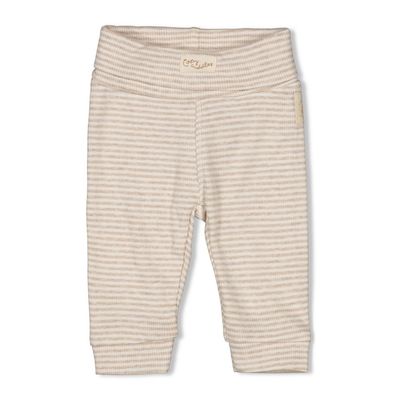 Feetje Broek rib met streep - Sleepy Sheepy Taupe melange