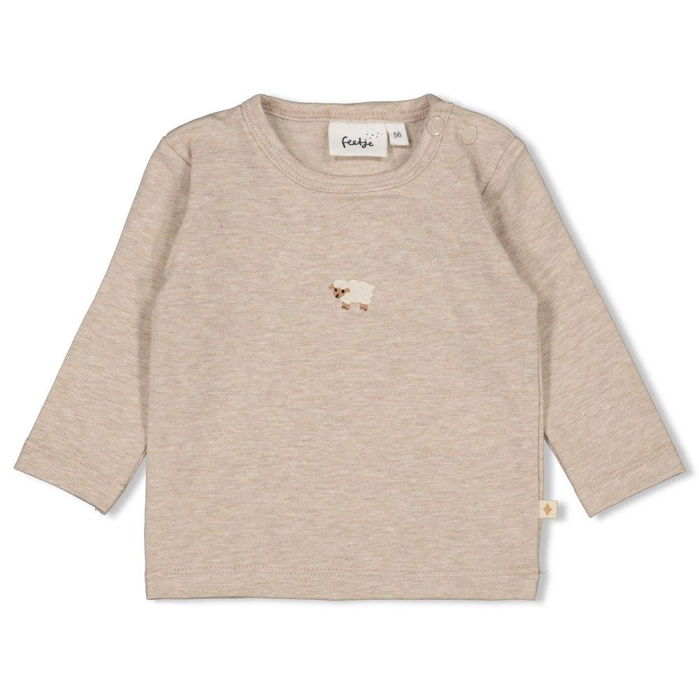 Feetje Longsleeve - Sleepy Sheepy Taupe melange