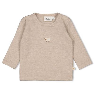 Feetje Longsleeve - Sleepy Sheepy Taupe melange