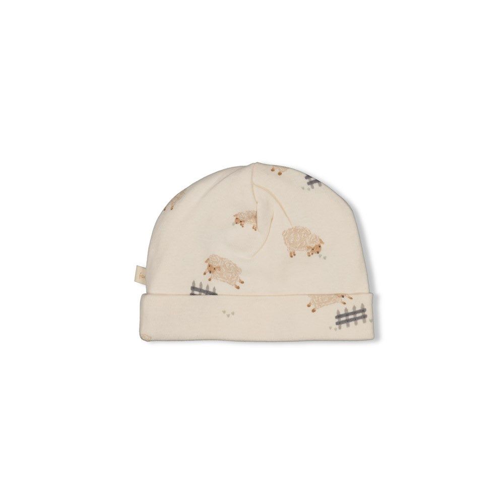 Feetje Mutsje AOP - Sleepy Sheepy Creme