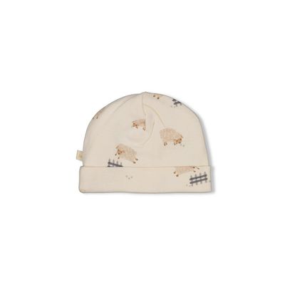Feetje Mutsje AOP - Sleepy Sheepy Creme