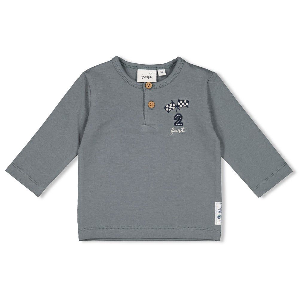 Feetje Longsleeve - Let&#39;s Go! Petrol