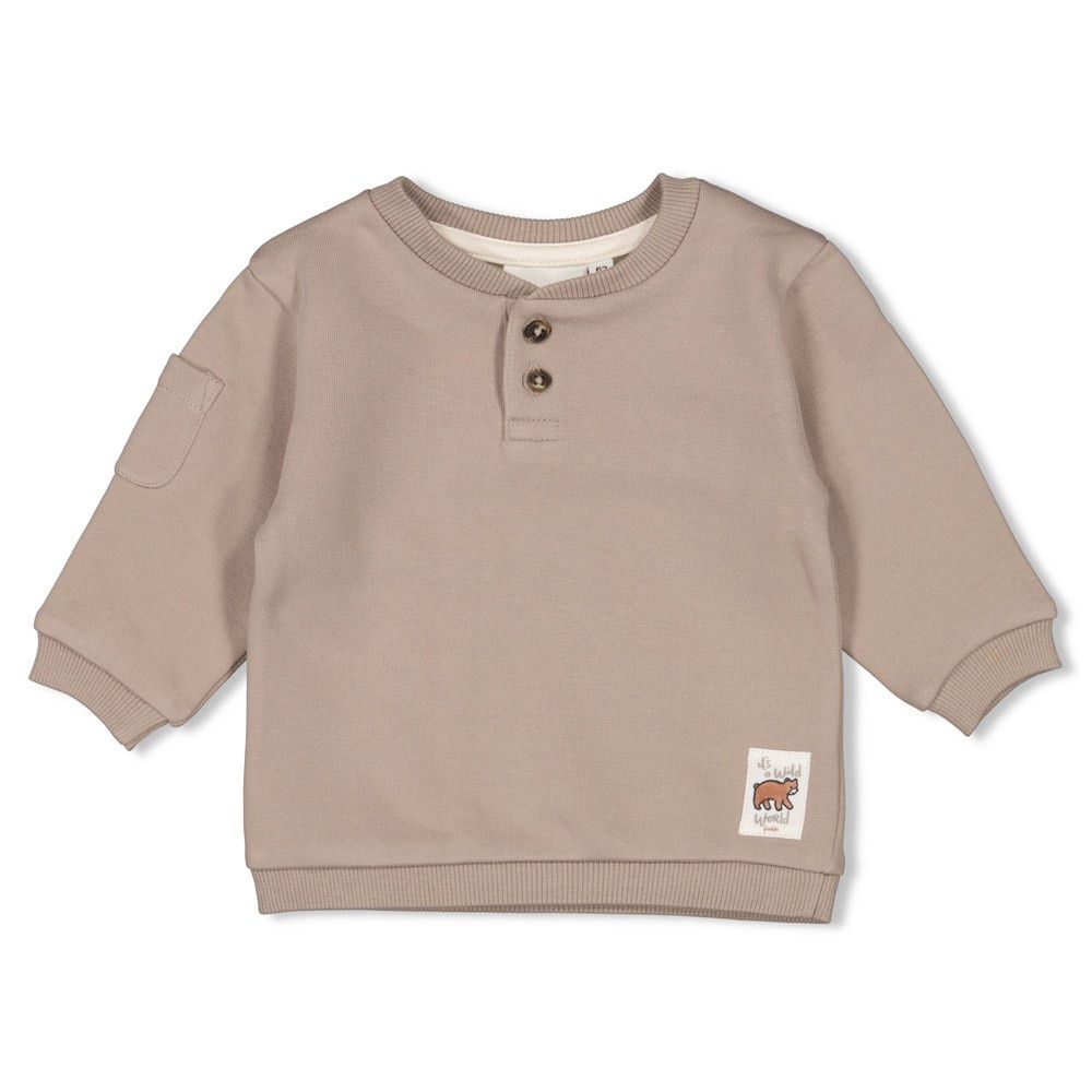Feetje Sweater - Wild World Grijs