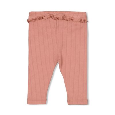 Feetje Legging pointelle rib - Woodland Bloom Mauve