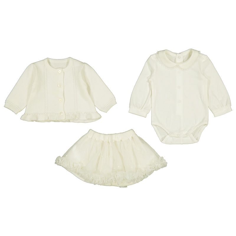 Mayoral 3 pcs skirt set               Natural    2830