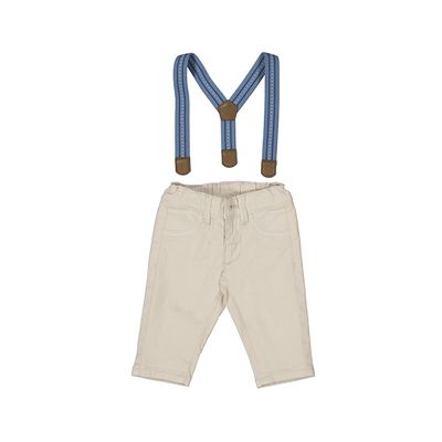 Mayoral Long trousers with suspenders Stone      2576