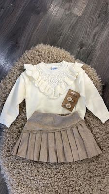 Mayoral Open knit sweater             Macchiato  4304