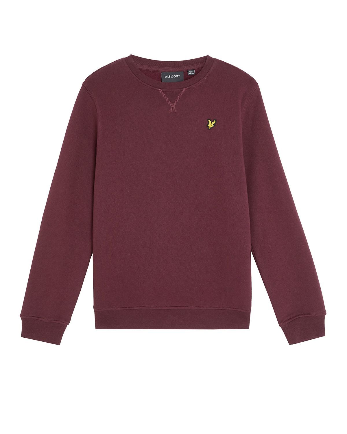 Lyle &amp; Scott Crew Neck Sweatshirt Z562 Burgundy