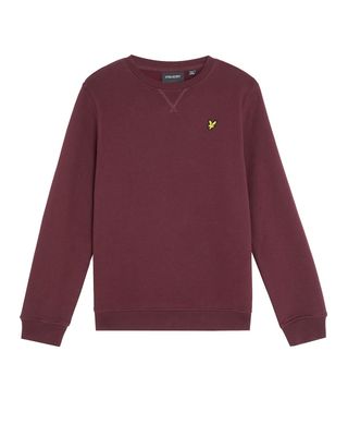 Lyle &amp; Scott Crew Neck Sweatshirt Z562 Burgundy