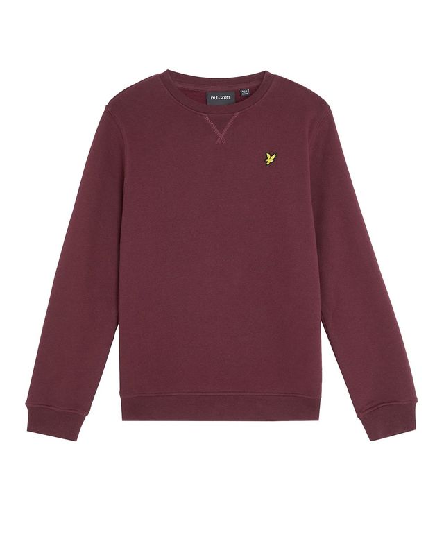 Lyle &amp; Scott Crew Neck Sweatshirt Z562 Burgundy