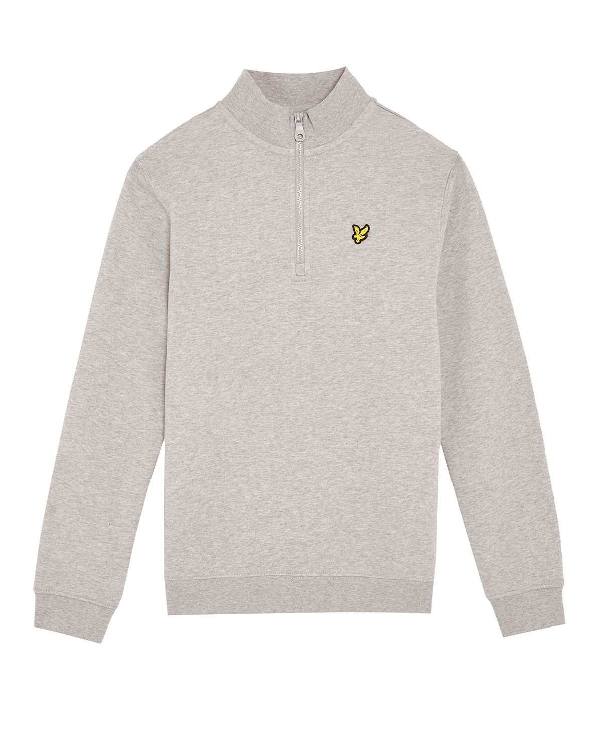Lyle &amp; Scott Quarter Zip Pullover D24 Light Grey Marl
