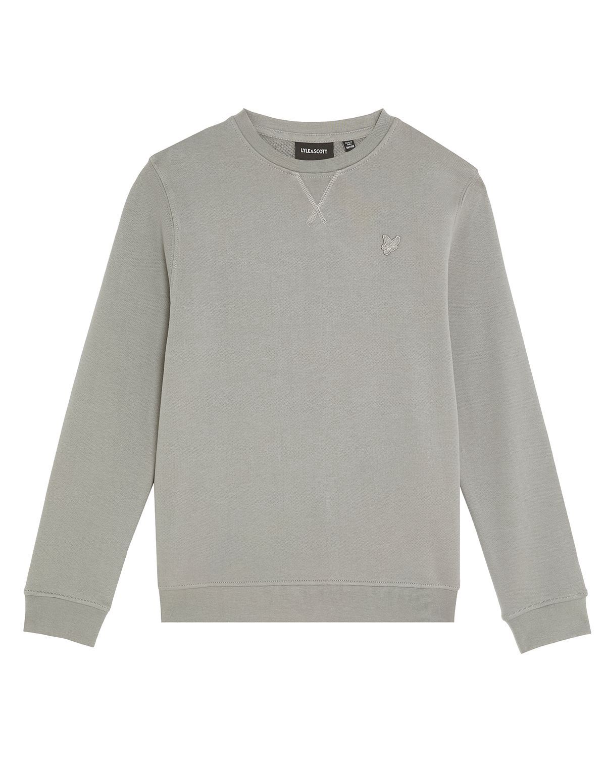 Lyle &amp; Scott Tonal Crew Neck Sweatshirt X852 Sharkskin