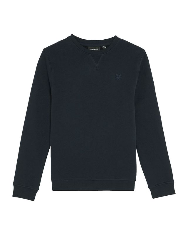 Lyle &amp; Scott Tonal Crew Neck Sweatshirt Z271 Dark Navy