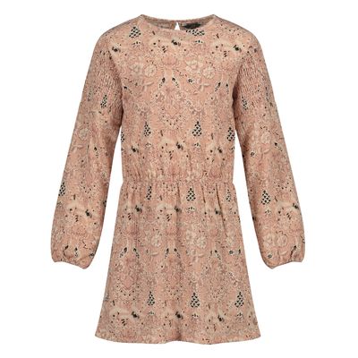 Levv DRESS LW252VACHEL AOP Pink Leaves