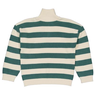 Quapi Jongens SWEATER QW251HARRY AOP Green Stripe