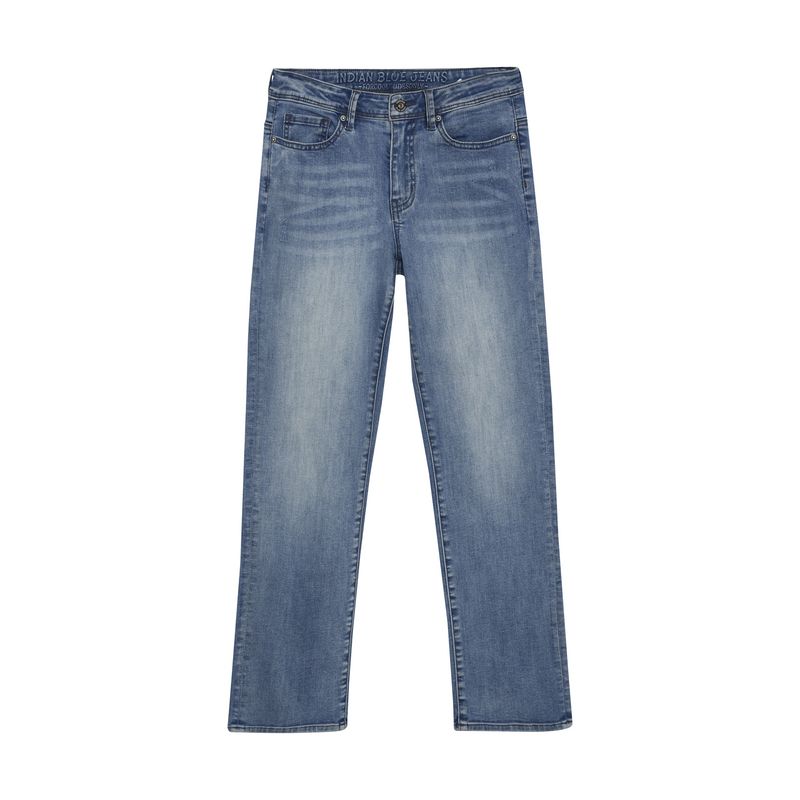 Indian Blue Jeans 2557 Wide Straight Blue Jeans Medium Denim 960304