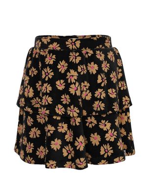 LOOXS Little Little velvet flaire skirt soft winterflower