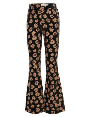 LOOXS Little Little velvet flaire pants soft winterflower