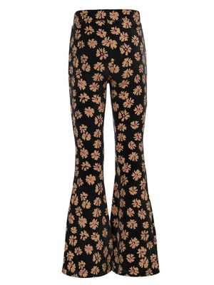 LOOXS Little Little velvet flaire pants soft winterflower