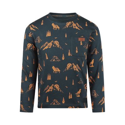 Koko Noko T-shirt ls Steel blue O56831-37