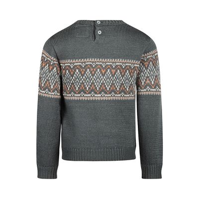 Koko Noko Sweater with crewneck Steel blue O56836-37