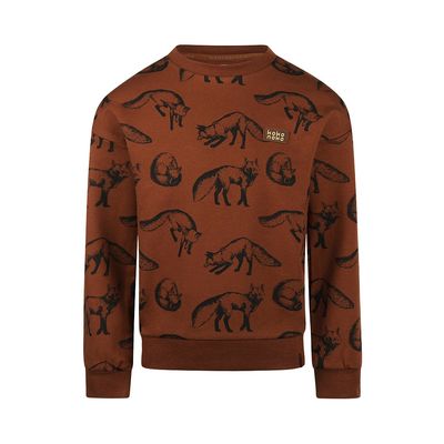 Koko Noko Sweater dropped shoulder with crewneck Brown O56879-37