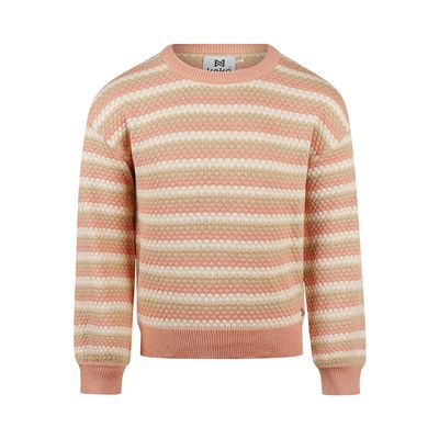 Koko Noko Sweater dropped shoulder Dusty pink O56925-37