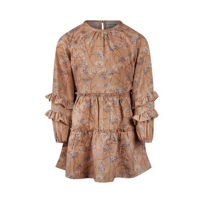 Koko Noko Dress ls Caramel brown O56911-37