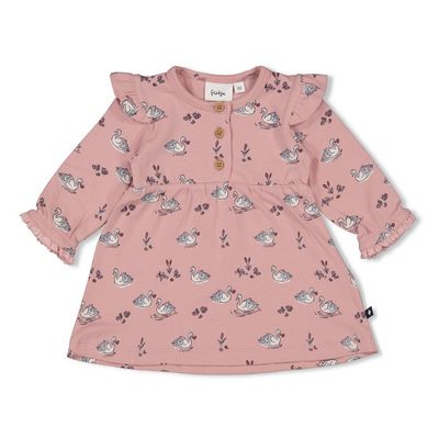 Feetje Jurk AOP - Swanlake Roze
