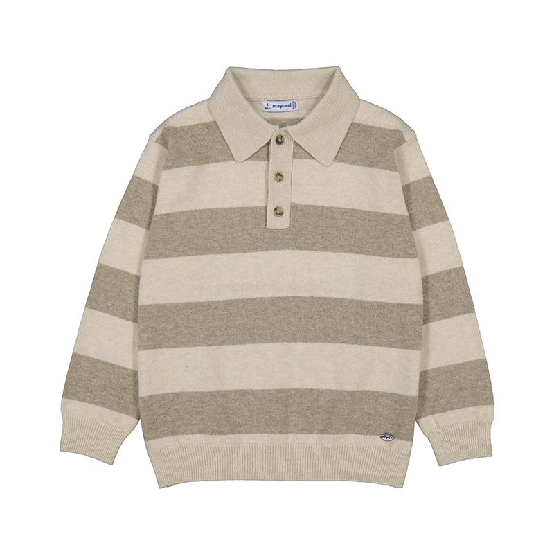 Mayoral L/s knit polo                 H. Mole    4122
