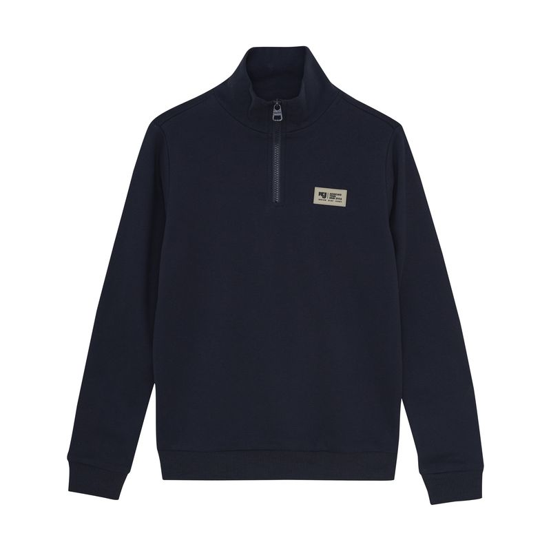 Indian Blue Jeans Zipper Sweat Badge Night 960428