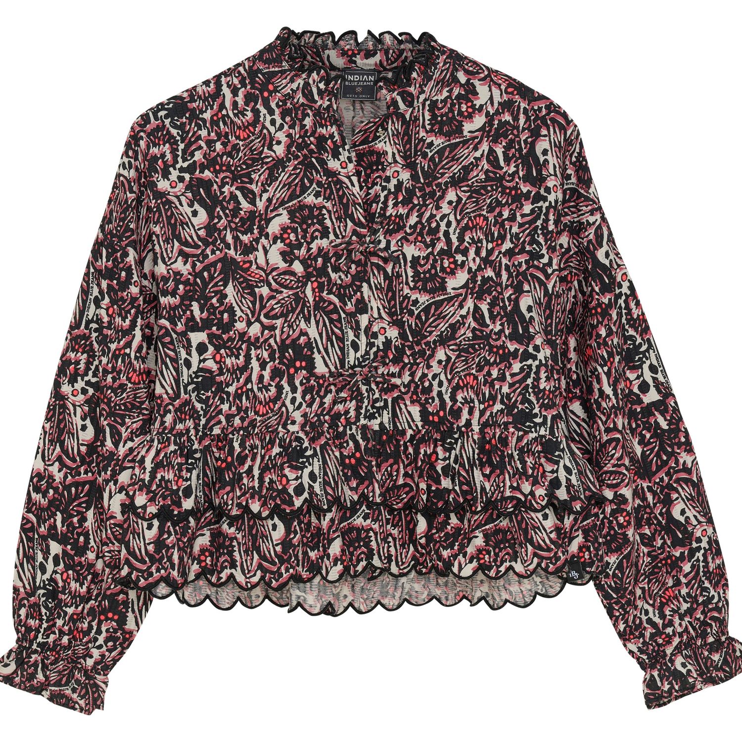 Indian Blue Jeans Shirt All Over Print  Black  970368