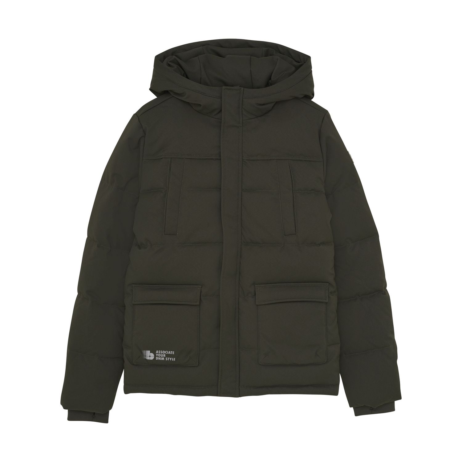Indian Blue Jeans Puffer Jacket Kombu Green 960487