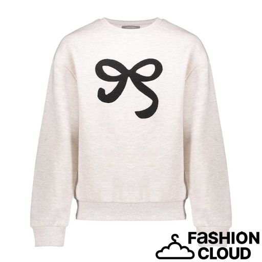 Geisha Sweat bow  000715 - beige melange / black