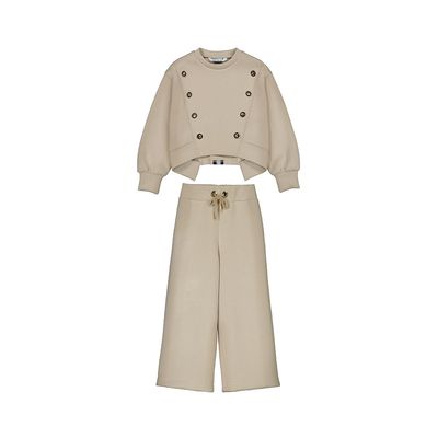 Abel &amp; Lula Knit pant set                 Beige