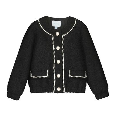 Abel &amp; Lula Sherpa jacket                 Zwart