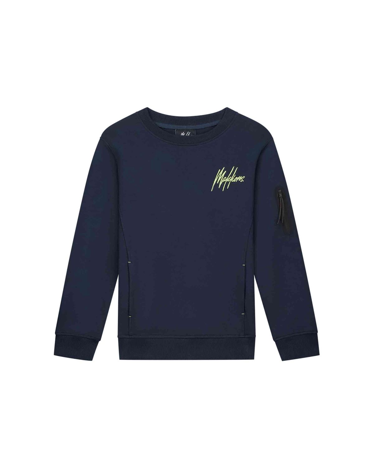 Malelions Malelions Junior Counter Sweater Navy/Bright Yellow 2
