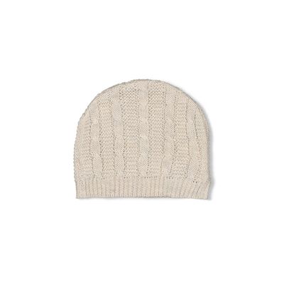 Feetje Mutsje gebreid - The Knits Taupe melange