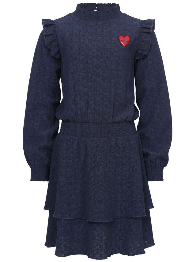 LOOXS Little Little crinckle dress Dark blue