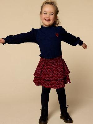 LOOXS Little Little crinckle skirt Red flower