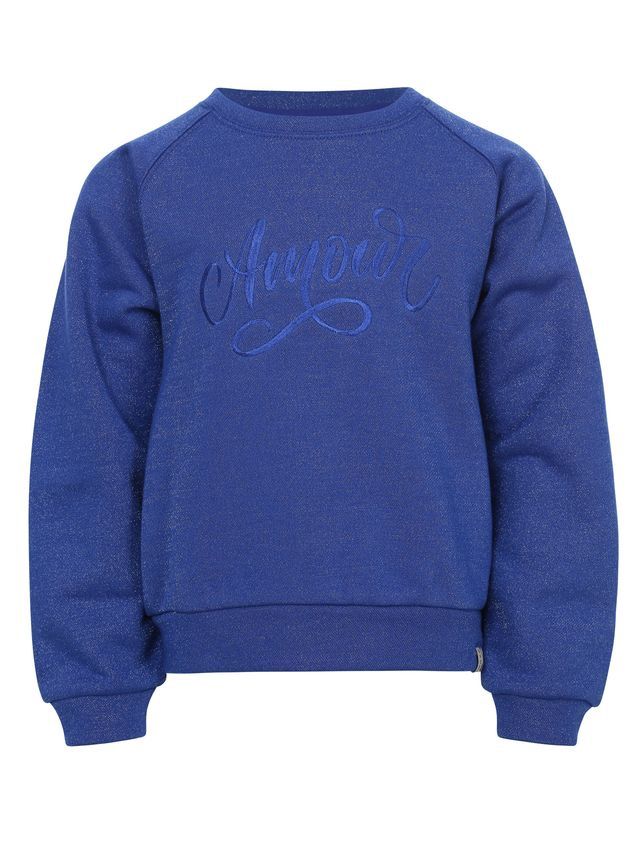 LOOXS Little Little lurex sweater Kobalt blue