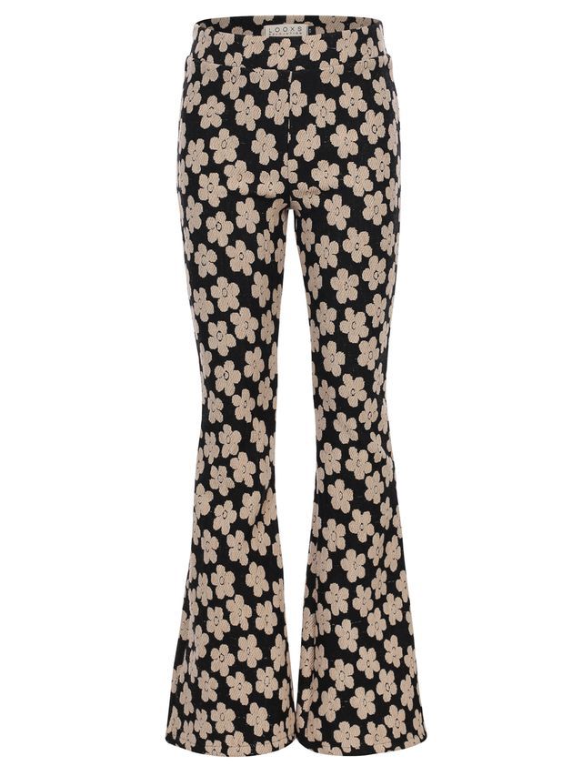 LOOXS Little Little flaire pants Flowerfield black