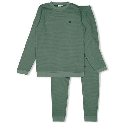 Feetje Wafelpyjama - Family Limited Edition Zeegroen