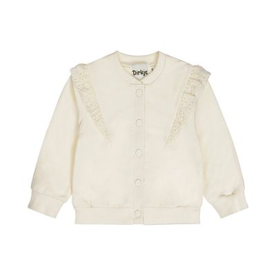 Dirkje Cardigan, loose fit Wit N58355-35