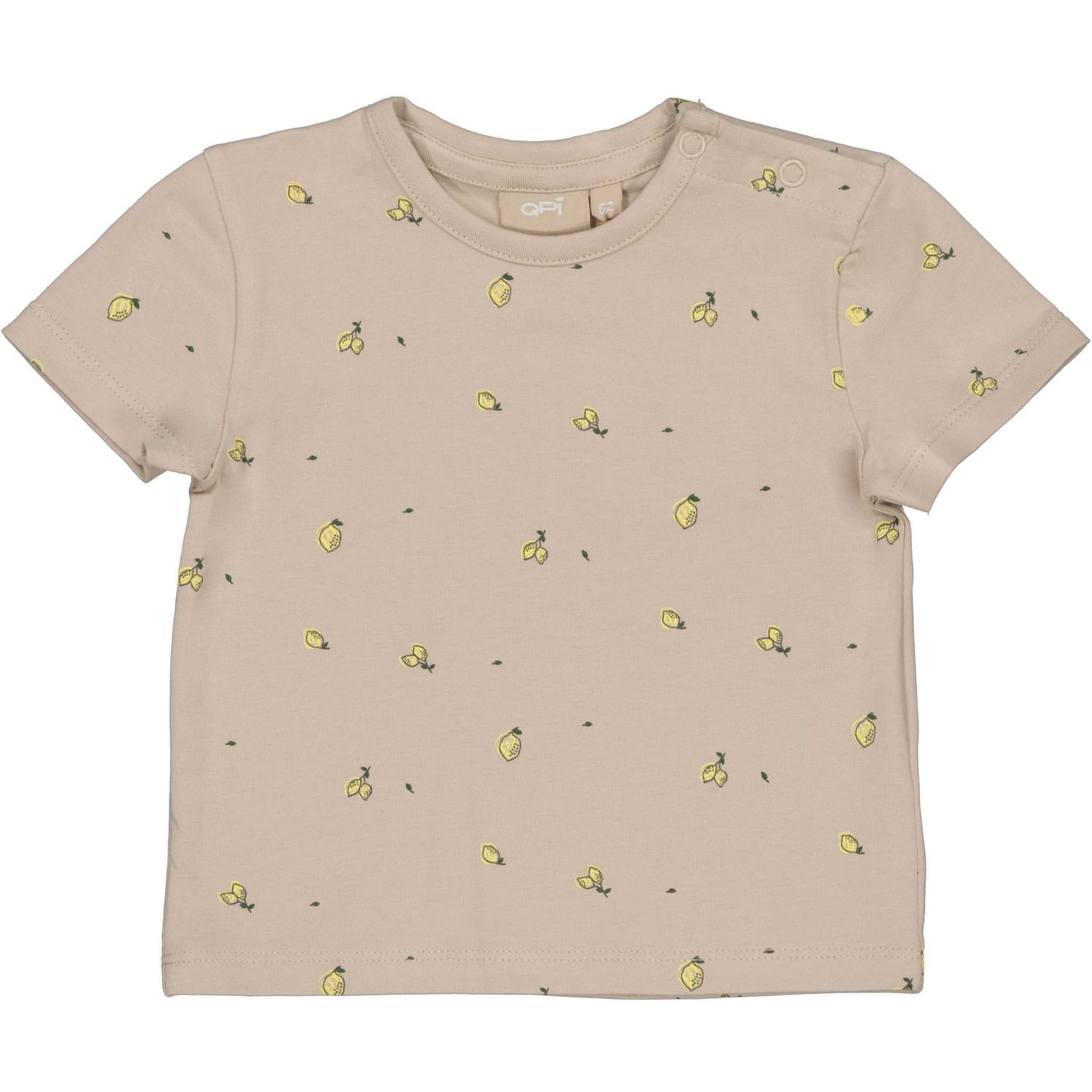 Quapi Newborn  QNBS26LARS Shirt AOP Taupe Sketch