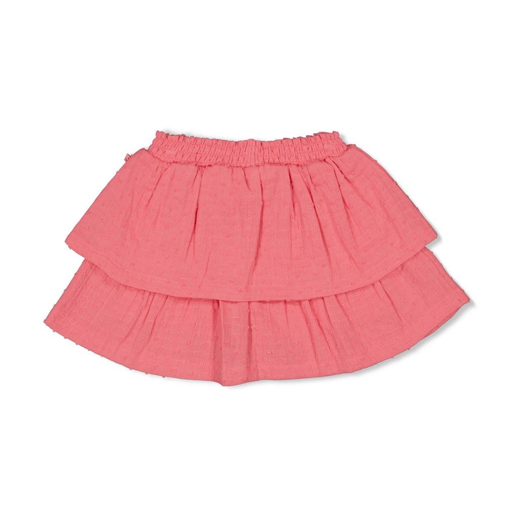 Jubel Rok mousseline - Salsa Sunset Roze