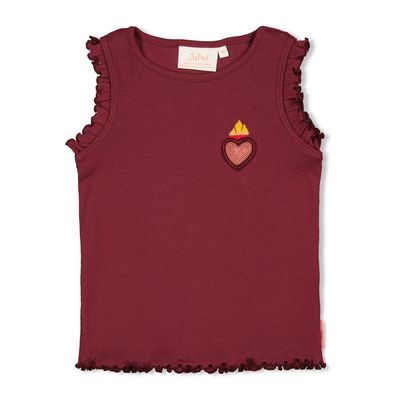 Jubel Singlet rib - Salsa Sunset Bordeaux