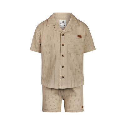 Koko Noko 2 pc set, loose fit, Shirt ss, Shorts Pebble N58803-37