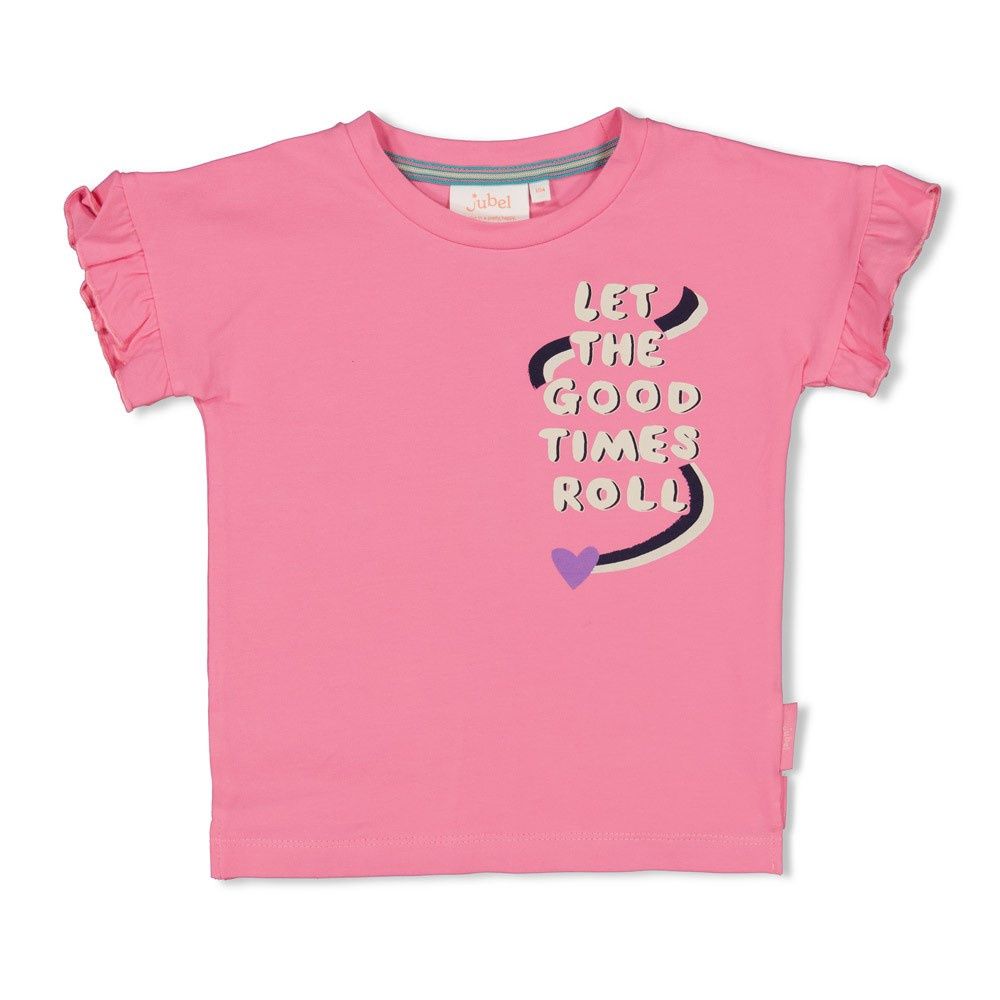 Jubel T-shirt - Rolling into Spring Roze